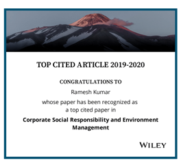Top Cited Paper – CSREM – Wiley